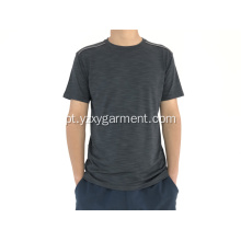 Camiseta casual azul escuro de secagem rápida